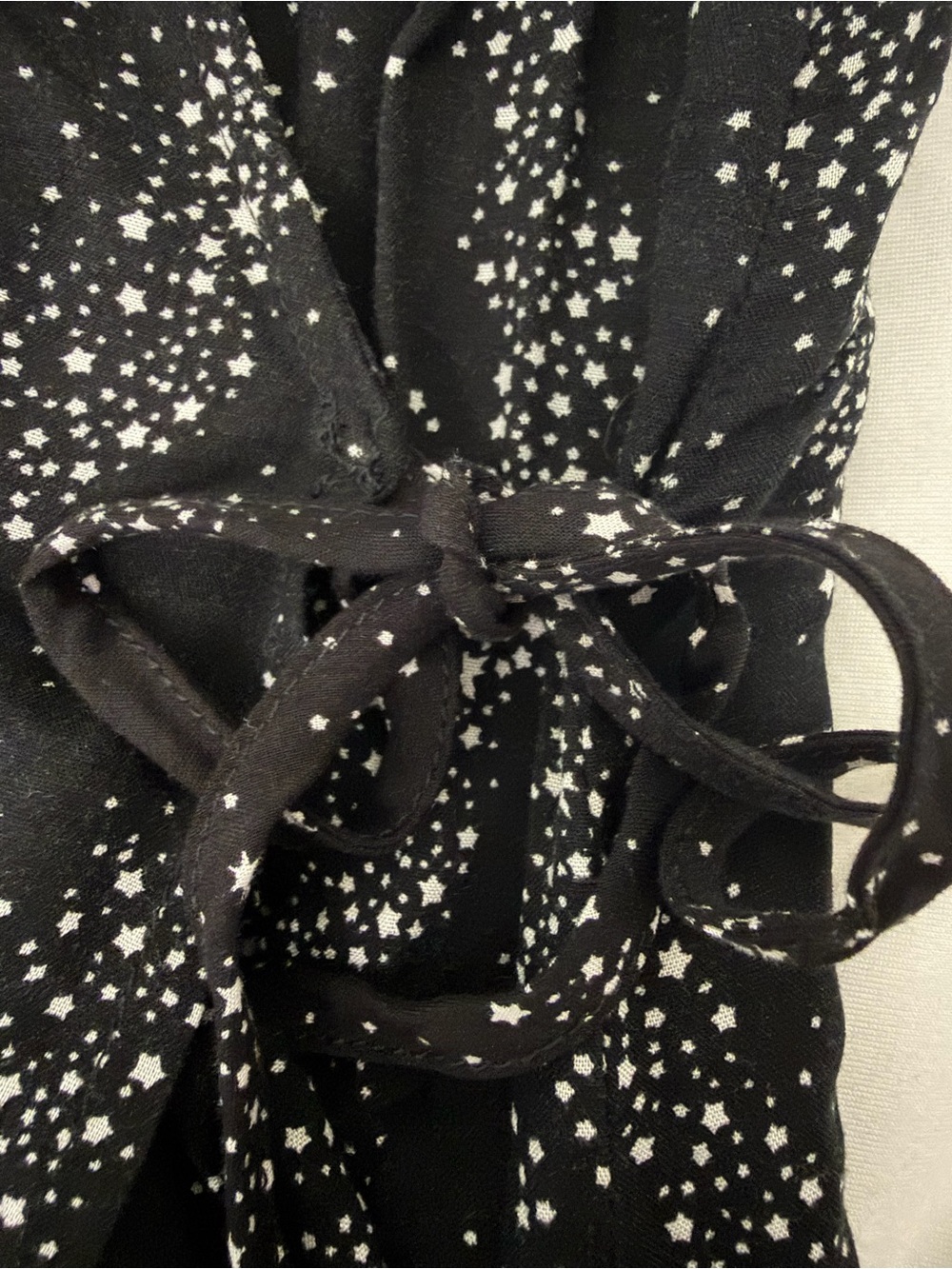 Disturbia Celestial Star Print Wrap Maxi Dress Black Witchy Goth US 8 - Picture 10 of 12